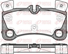 Remsa 1346.00 brake pad set, disc brake for Audi, Porsche, VW