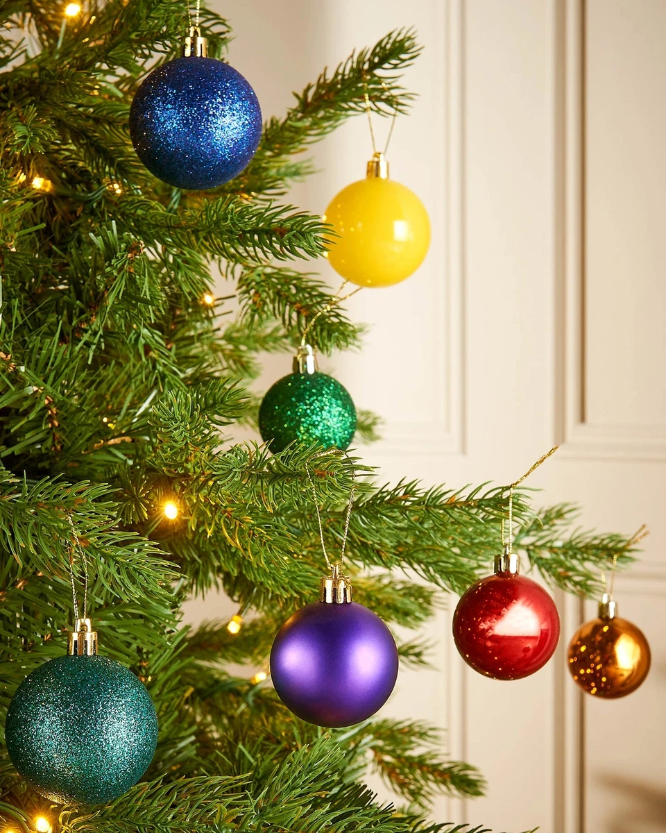 Multi coloured baubles outlet