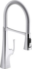 KOHLER K-22061-CP Graze Kitchen Faucet, Polished Chrome