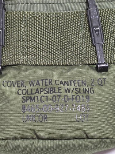2 Quart Canteen Cover Pouch Insulated W/Strap NSN:8465-00-927-7485 #G25g - Picture 3 of 3