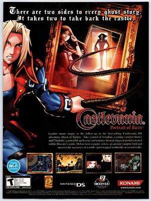 Print Ad 2006 Castlevania Portrait Of Ruin Nintendo DS Original