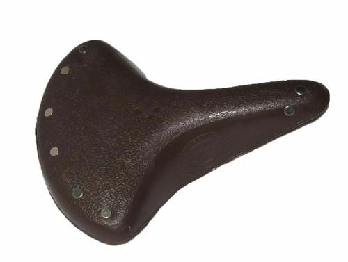 Clásico Bici Ciclismo Marrón Asiento Seat Base Cubierta de Plástico Hecho - Imagen 4 de 5