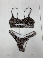 Unbranded Womens Cheetah Print Swim Suit Size Medium