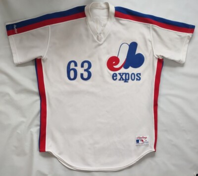 VINTAGE RARE RAWLINGS MONTREAL EXPOS PULLOVER AUTHENTIC BASEBALL