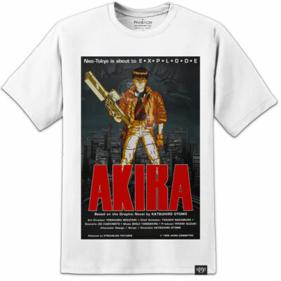 AKIRA MANGA T SHIRT - JAPANESE ANIME KANEDA (S-5XL) 100% Organic