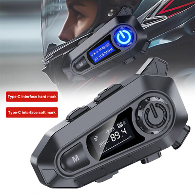Motorrad Helm Bluetooth Headset Motorräder Intercom Gegensprechanlage Kopfhörer