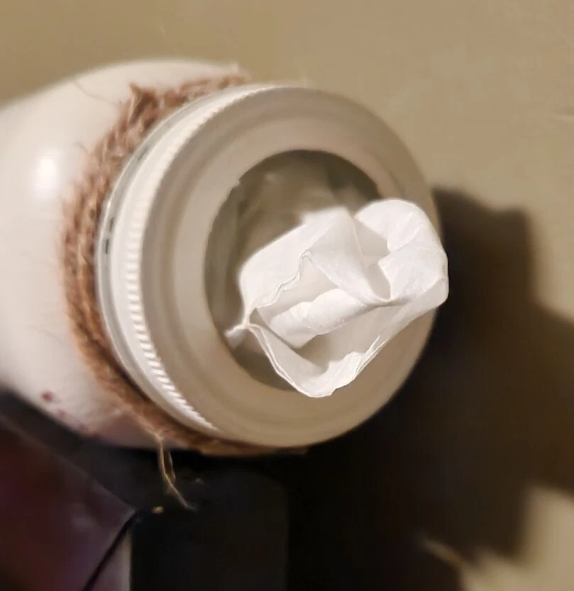 Home Decor Rustic Mason Jar Tissue Holder Wedding Tears Of Joy 7" tall. Rosegold - Image 4 of 4