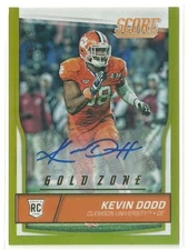 2016 Score Gold Zone KEVIN DODD Rc AUTOGRAPH Titans Clemson AUTO Rookie 62/99 Sp