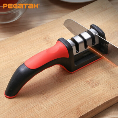 Sharpener Household Quick 3-Stage Whetstone Stick Sharpening Kitchen Knife New