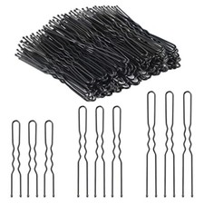 200 Pcs U Shaped Hair Pins 2IN 2.4IN 2.8IN in Box, French Hair Pin for Buns,