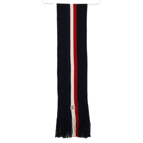 MONCLER E20910002600 02292 SCIARPA Stripe Scarf Navy - Picture 2 of 10