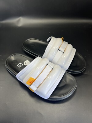 NIKE AIR JORDAN Super Play Slide White-TAXI-Black  SANDALS'' Size 13 DM1683-170