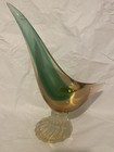 Scultura di uccellino in vetro di Murano di Luciano Gaspari per Salviati