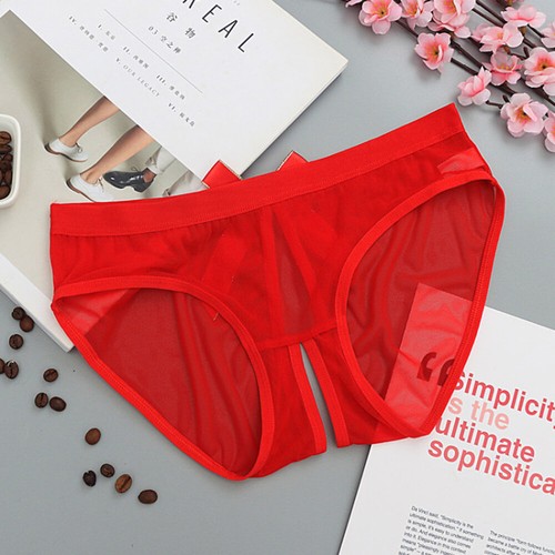 Women Sexy Open Crotch Panties Briefs Crotchless Lingeries Underwear Knickers UK - Picture 14 of 32