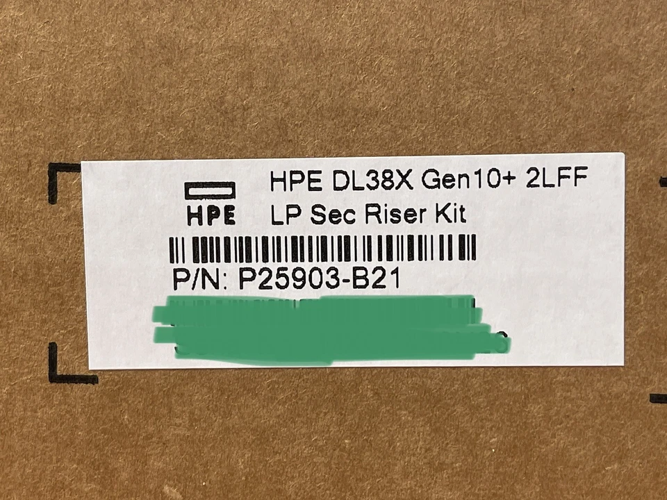 HPE DL38x DL380 DL385  Gen10+Plus 2LFF HDD/SSD LP Secondary Riser Kit SAS SATA - Image 4 of 4