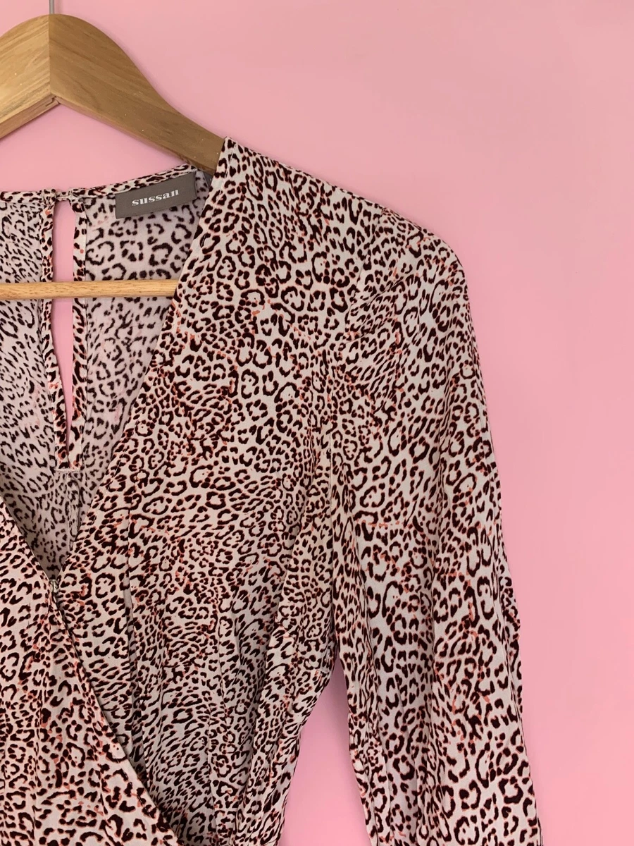 Sussan Leopard Print Wrap Dress | eBay