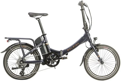 Raleigh Stow--E--Way Folding 7-Speed 20" Wheel Alloy Bike - Blue (Damaged) - Image 1 of 4