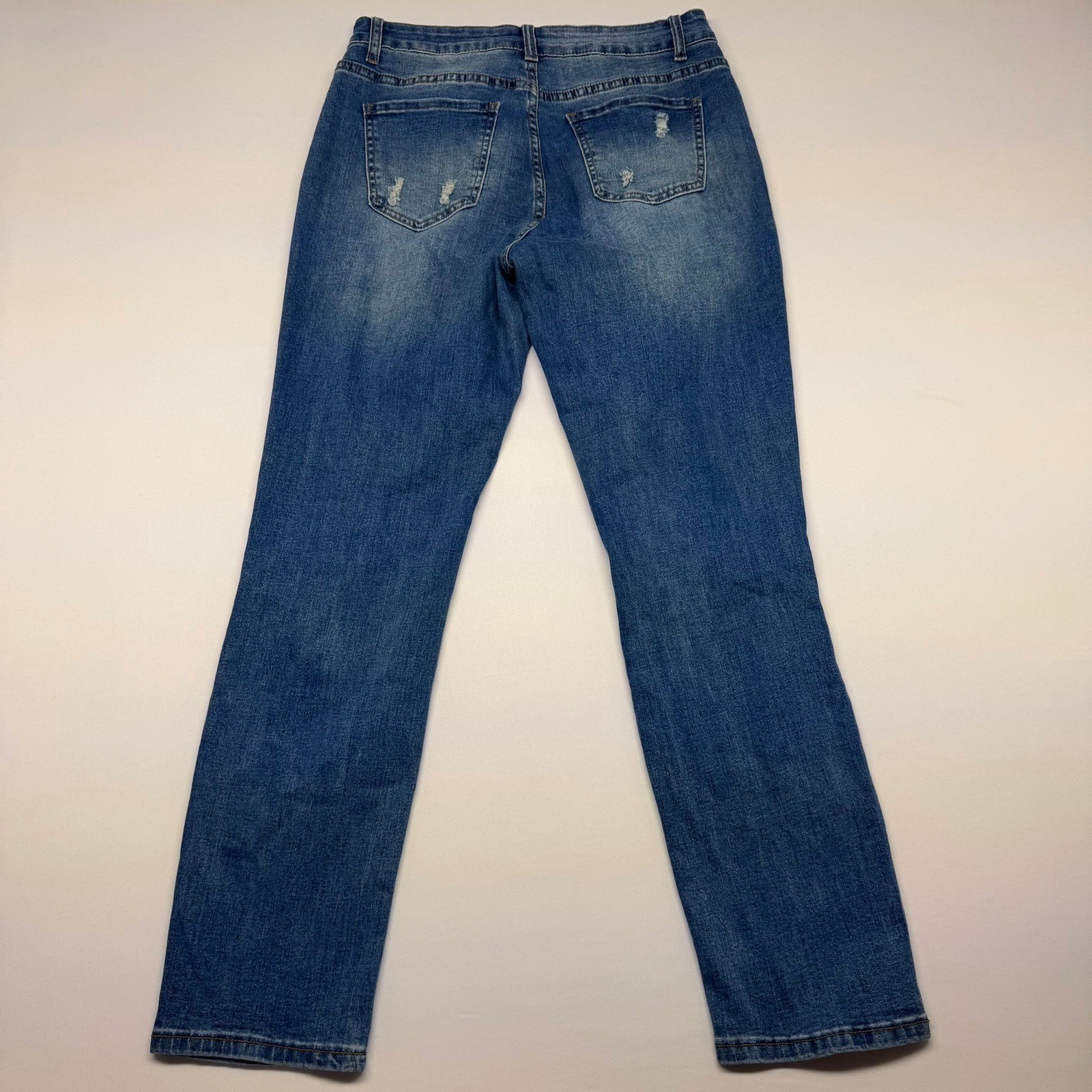 Unbranded Floral Leopard Patchwork Distressed Str… - image 2