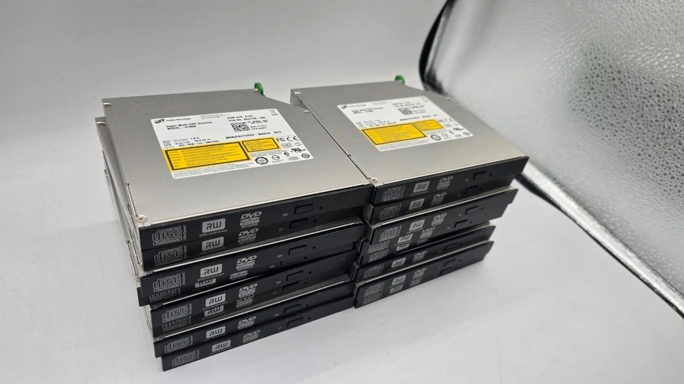 Lote de 16 Grabadoras Múltiples Grabadoras de DVD Delgadas Dell SATA GT60N 8XKHY C32 Genuinas OEM Foto 2 de 4