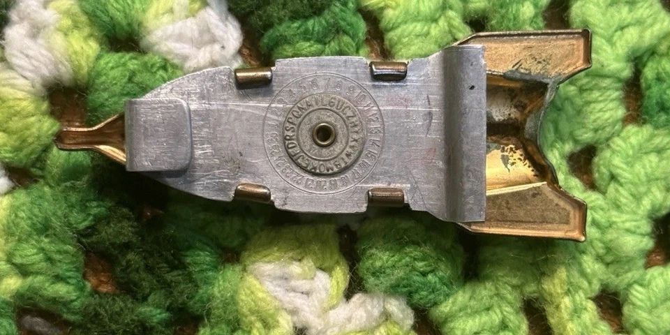 Decodificador de hebilla de cinturón premium de cereal Ray Ralston de la Patrulla Espacial de 1950 como está Foto 2 de 4