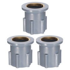 3Pcs 1.18 Inch Faucet Nut Fixed Base Plastic Fixing Nut Tap Fastener Gray