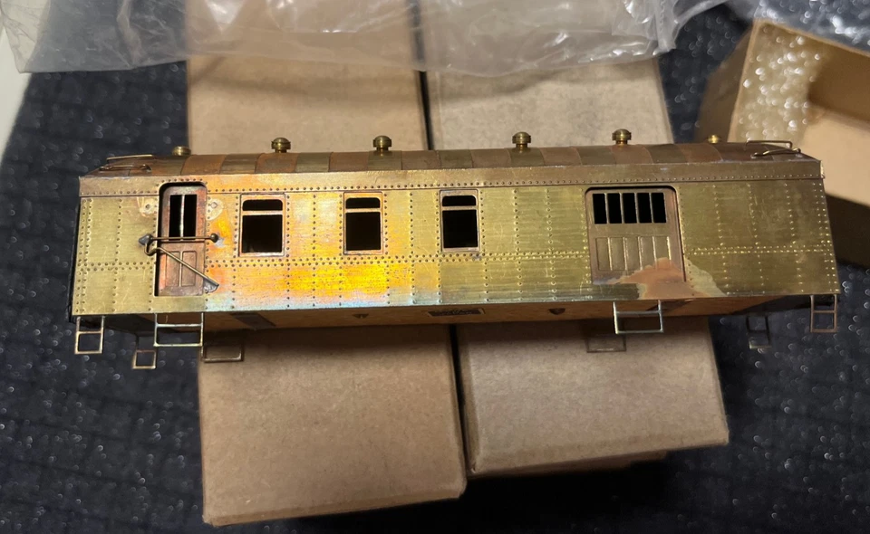 HO Brass - Harriman Passenger Cars Less Trucks (5) Ken Kidder, Unused, NOS - Image 2 of 4