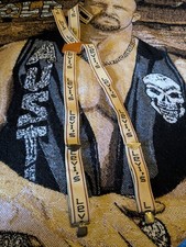 Vintage Levi s Levi Strauss Leather And Woven Suspenders Clean Branded 80 s