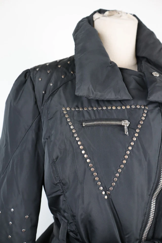 RICHMOND GIUBBINO PIUMINO GIACCA DONNA Tg 42 WOMAN CASUAL JACKET VINTAGE CINTURA - Immagine 3 di 4