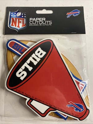 NFL Football Tailgate Party Paper Cutouts 36 Piece Finger Blowhorn 2013 Bills