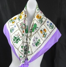 PAOLO GUCCI Large Scarf silk cleaned D560