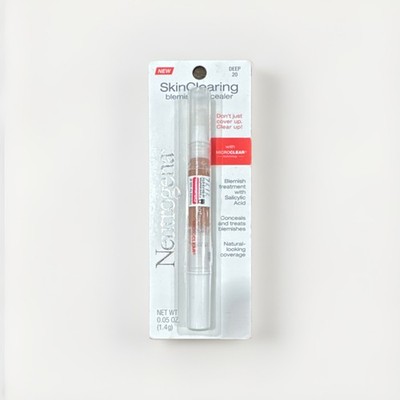 Neutrogena SkinClearing Blemish Concealer, Deep 20, .05 Oz. EXPIRED!