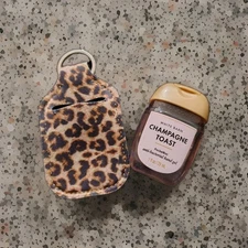 Bath Body Works champagne toast hand sanitizer & Key Chain Holder Pocket