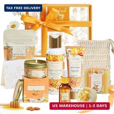 Birthday Gifts for Women, Almond Milk & Honey Relaxing Spa Gift Baskets for Wome