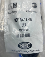 Lot of 5 SPC NSF-1/4-EPNI Speed Controller Union 1/4" Tube to 1/4" Tube
