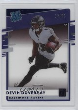 2020 Panini Chronicles Clearly Donruss Rated Rookie Blue /99 Devin Duvernay 00gy