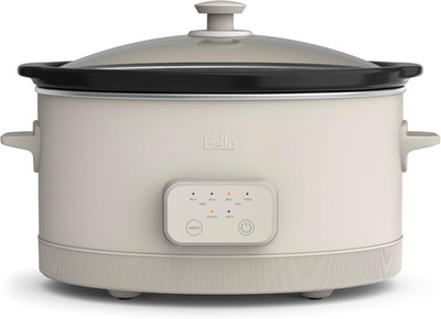 Evergood  6 Qt Programmable Slow Cooker with Nonstick Ceramic Pot & Glass Lid