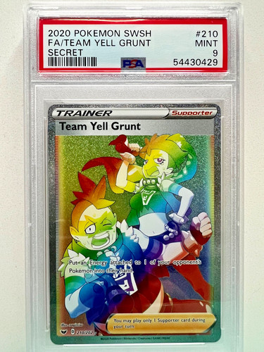 Team Yell Grunt graded PSA 9 for sale on eBay