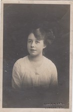 Postcard Studio Portrait Of Young Woman by Davis & Son of Lancaster My Ref PX