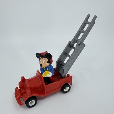 BULLYLAND Disney Mickey Mouse Ladder Fire Truck Germany VINTAGE COLLECTIBLE VG