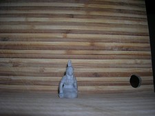 MARX 1953 CAMP INDIAN SQUAW SITTING 60MM PLAYSET FIGURE TOY VINYL RUBBER GRAY