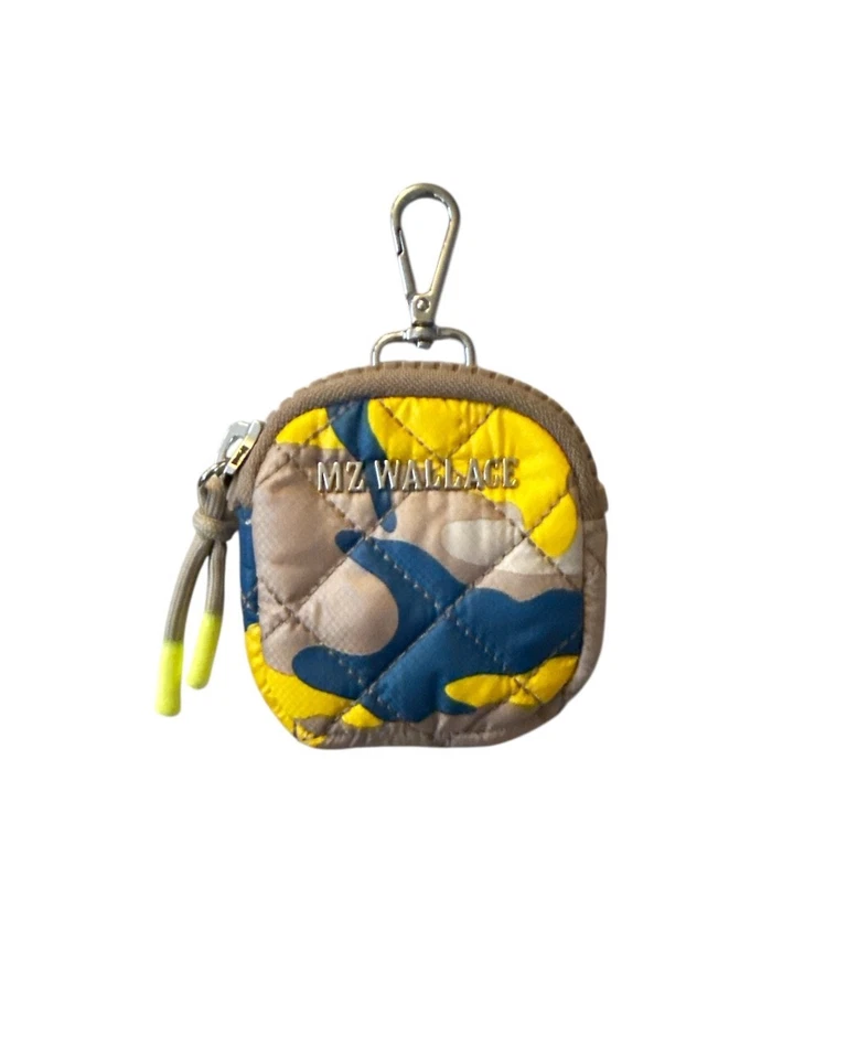MZ Wallace Metro 微型钥匙袋迷你背包霓虹迷彩混合黄色海军蓝棕褐色 — 第 2/4 张图片