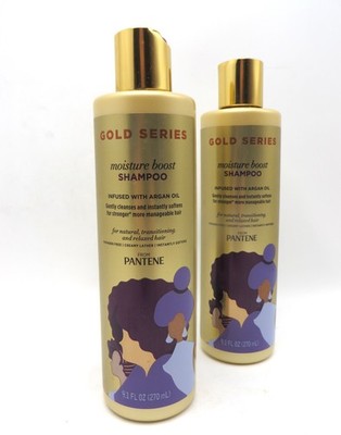 PANTENE GOLD SERIES MOISTURE BOOST SHAMPOO 9.1 OZ 2 PCS