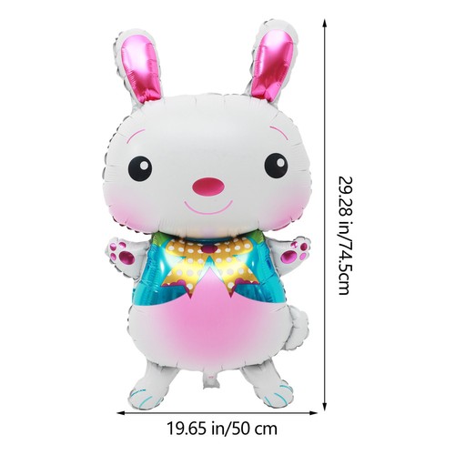 5 Pcs Rabbit Balloons Easter Foil Bunny Birthday Decoration - Picture 9 of 12