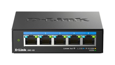 D-LINK DMS-105 5-Port Multi-Gigabit Unmanaged Desktop Switch 5