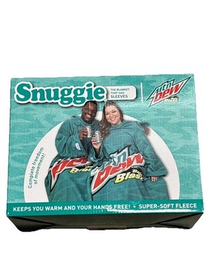 Mountain Dew Baja Blast Snuggie Fleece Blanket with Sleeves