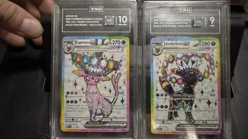 Pokémon TAG 9 - Umbreon ex, TAG 10 - Espeon ex