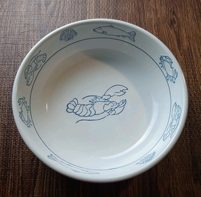 Century TM White Pasta Bowl, Salad Bowl 10'' Shrimp, Fish, Etc