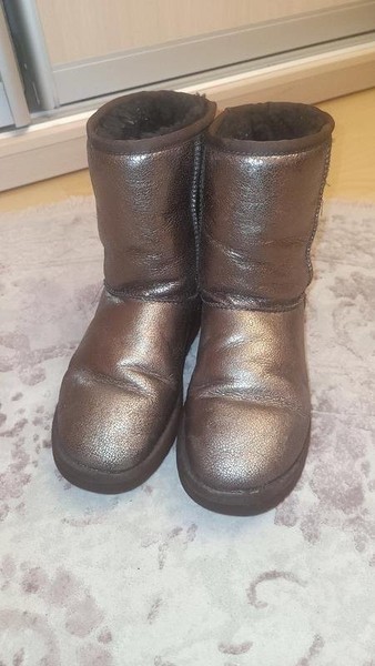 Women UGG Boots Brown Suede 37.5 #O0Y4