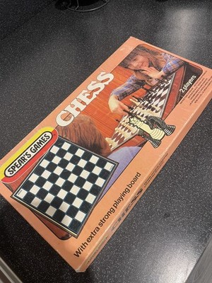 Vintage Spear's Games Schachspiel Brettspiel, komplett mit Anleitung 