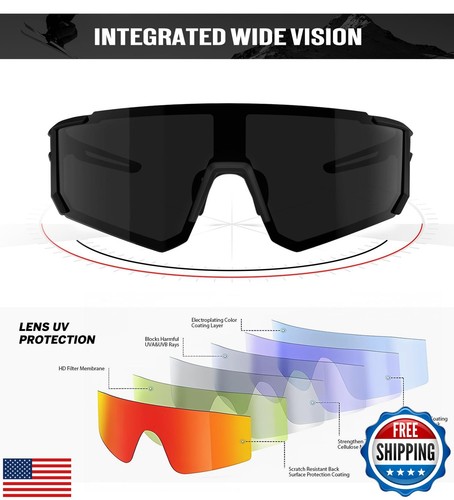 KALIYADI Polarized Sunglasses-for-Men Sports Sunglasses: Mens Running Sun Gla - Picture 5 of 5